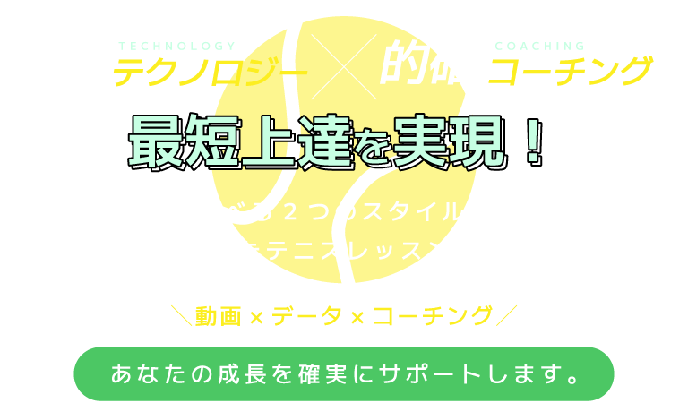 テニスル | 最新テクノロジーと的確コーチングで最短上達を実現